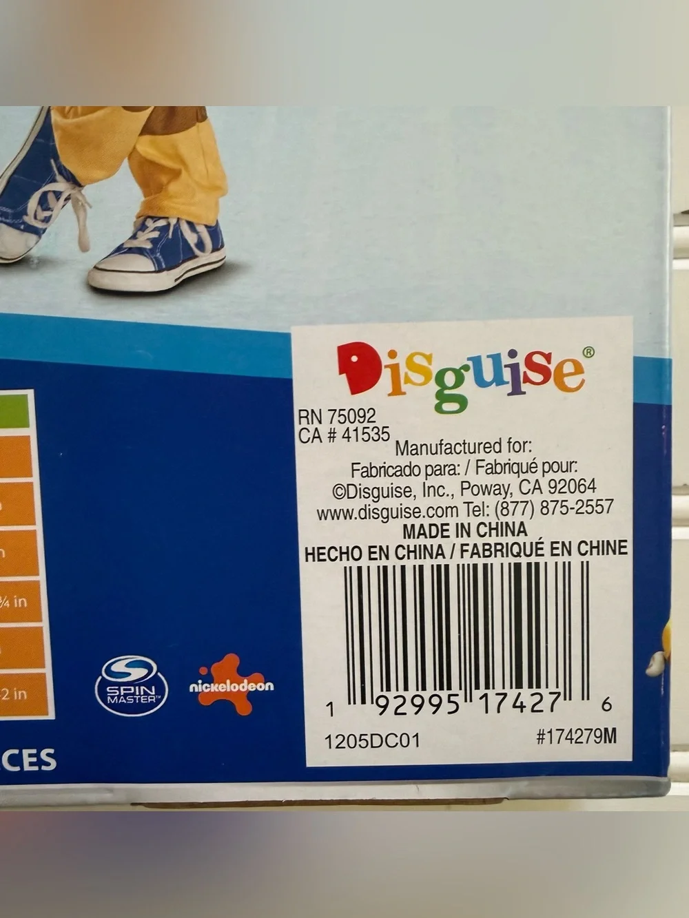 Disguise Paw Patrol Chase Toddler Size 3T-4T Costume Deluxe Official NEW!